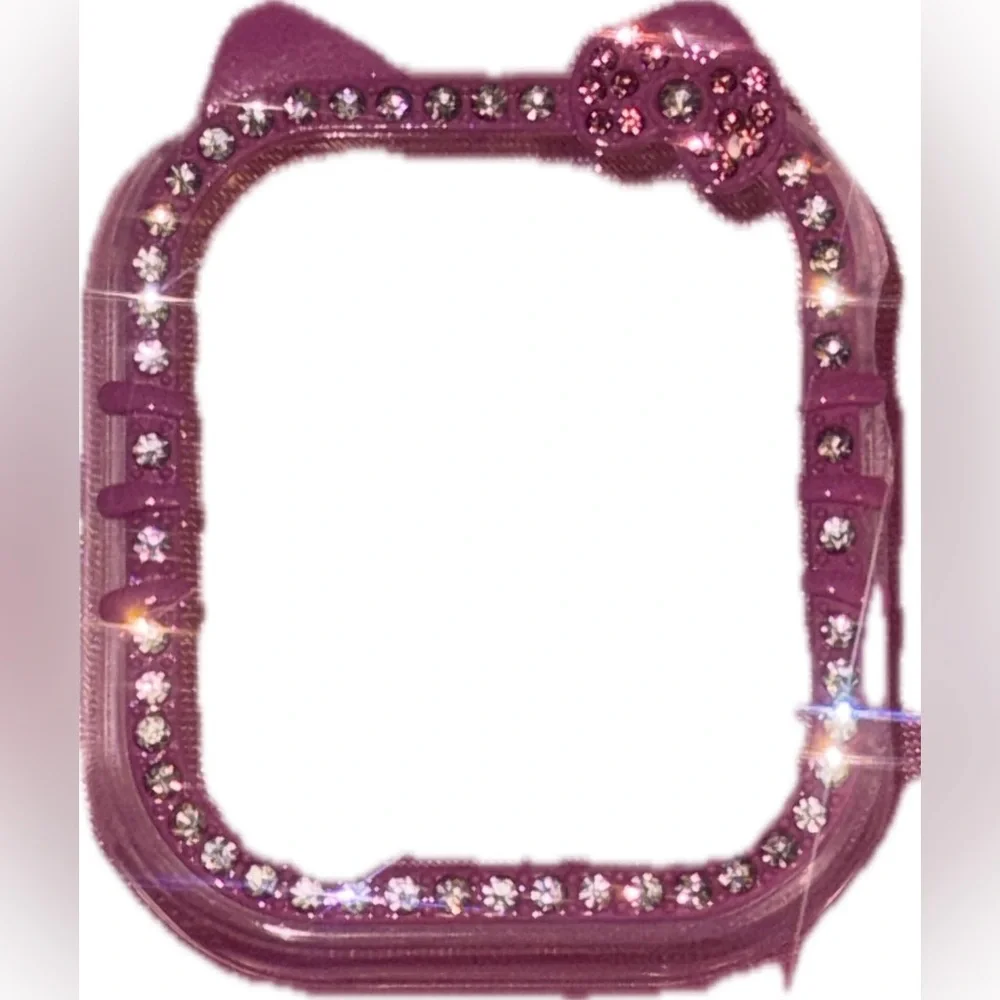 NWT - Hello Kitty Pink With Bling Apple Watch Screen Protector- Protective Case